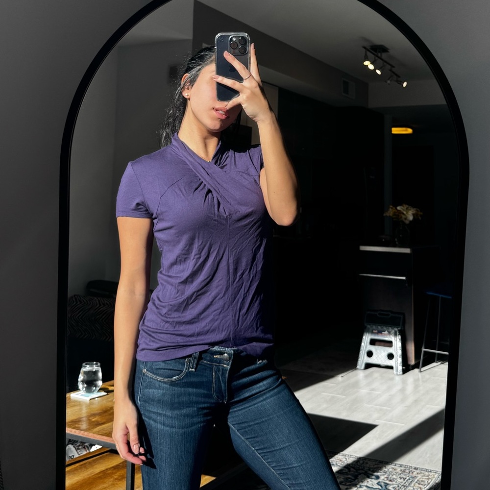Purple V-Neck T-Shirt